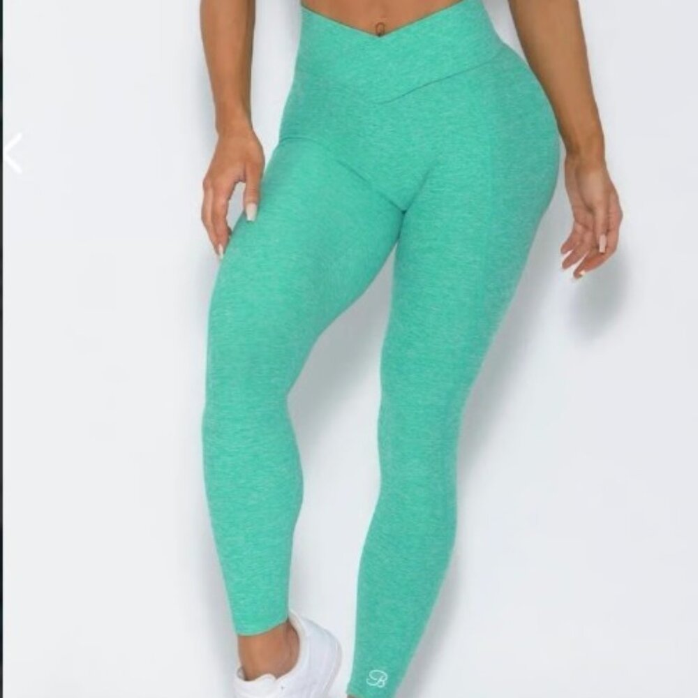 Bombshell Sportswear Mint Green Brazilian Contour Leggings Discontinued Color